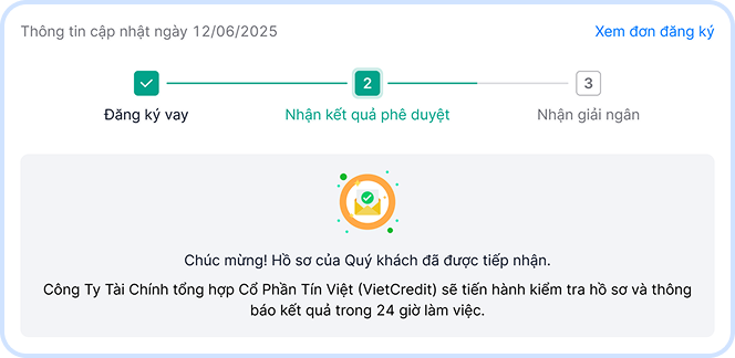 Tạo đề nghị giải ngân