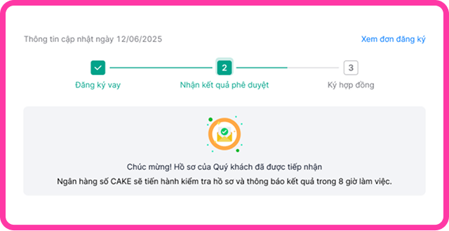 Tạo đề nghị giải ngân