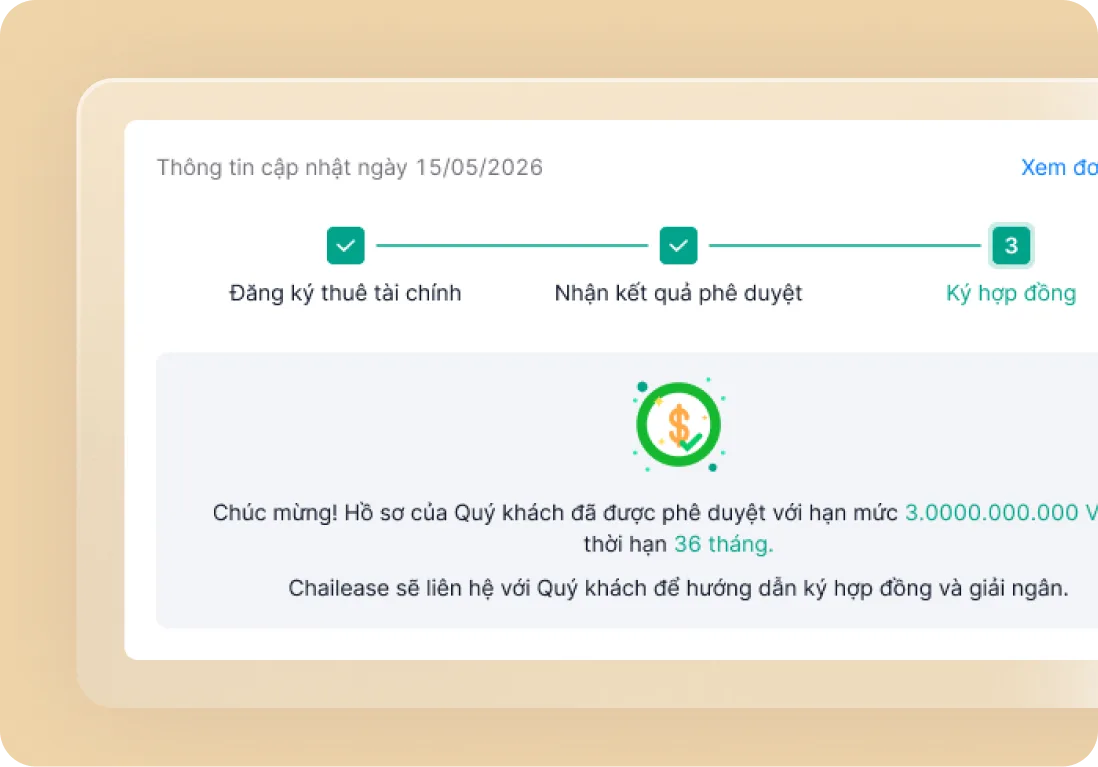 Nhận phê duyệt