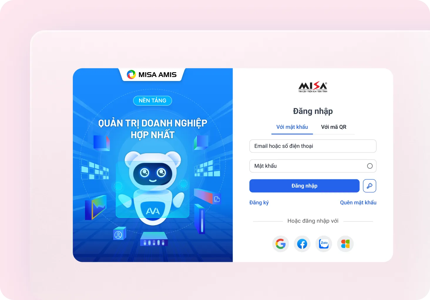 Đăng nhập MISA