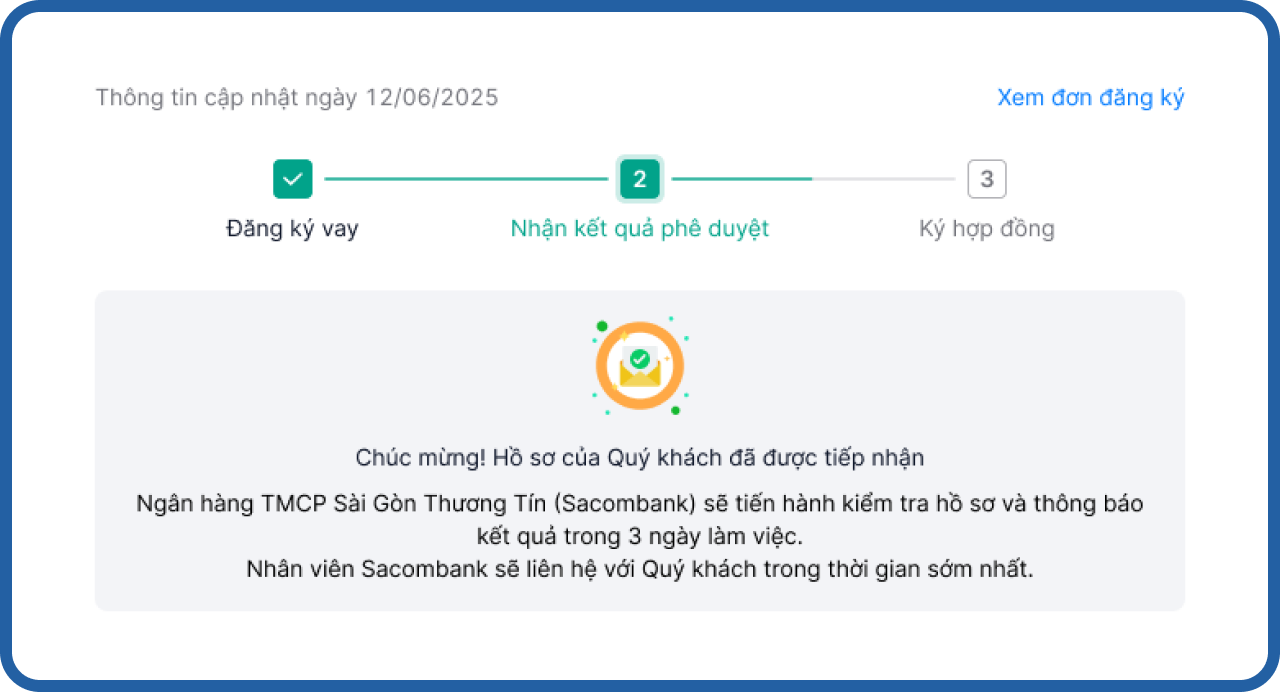 Tạo đề nghị giải ngân