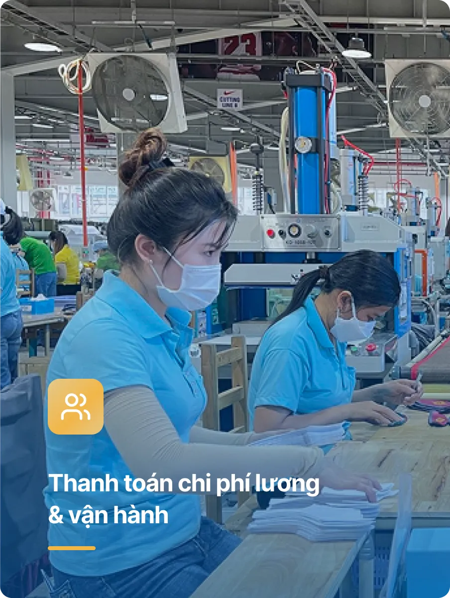 Thanh toán chi phí lương & vận hành