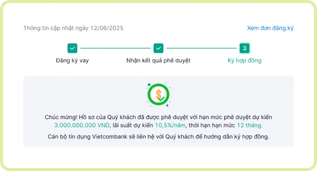 Nhận phê duyệt