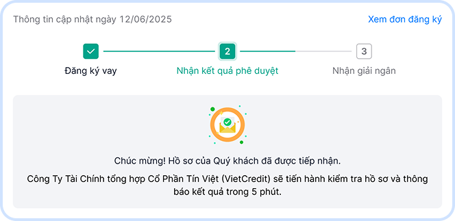 Nhận phê duyệt