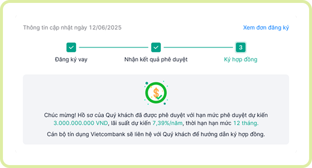 Nhận phê duyệt