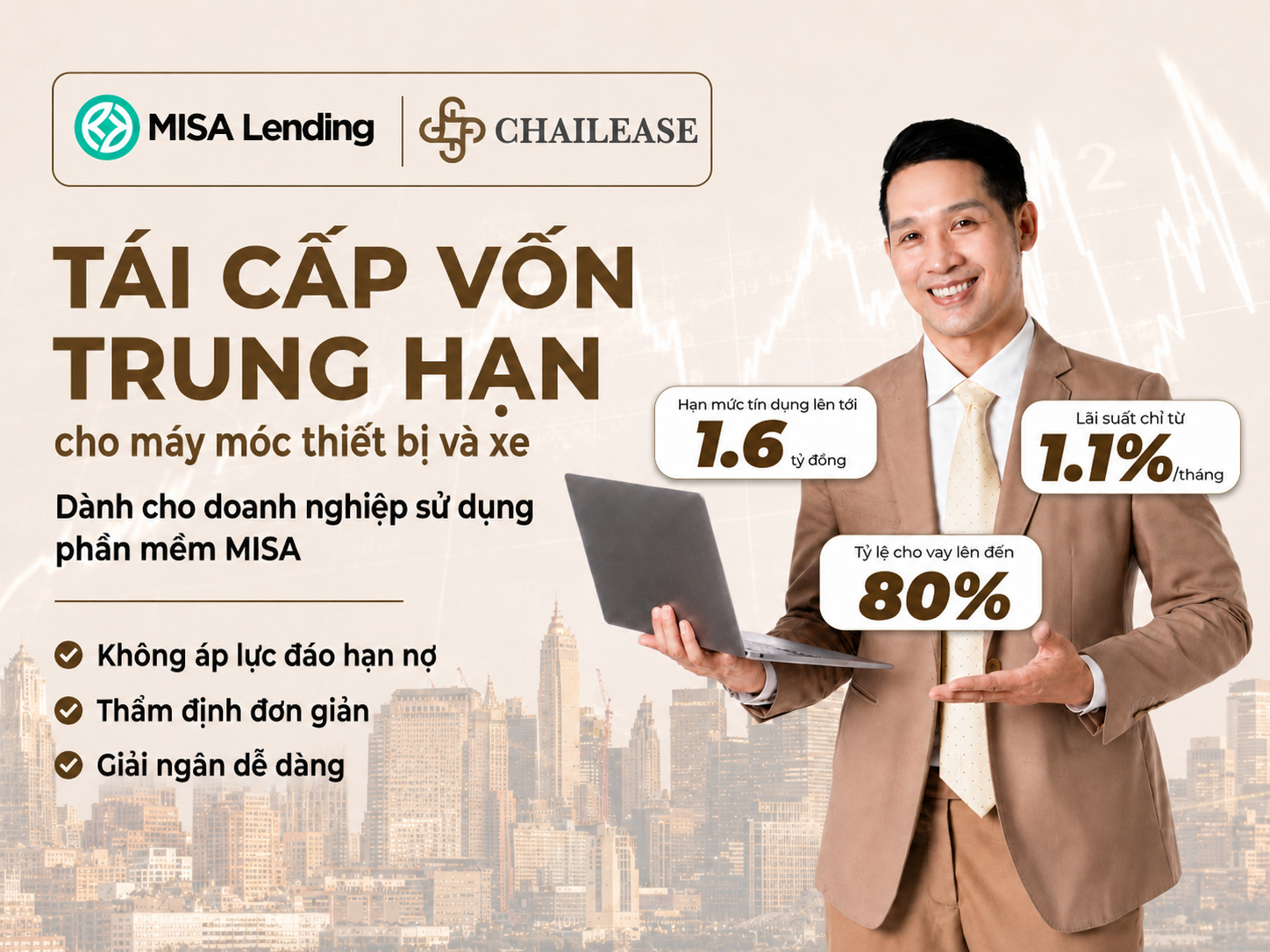 Giải pháp tái cấp vốn trung hạn từ Chailease Giải pháp tái cấp vốn trung hạn từ Chailease