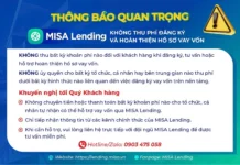 Thông báo quan trọng: MISA Lending không thu phí đăng ký và hoàn thiện hồ sơ vay vốn